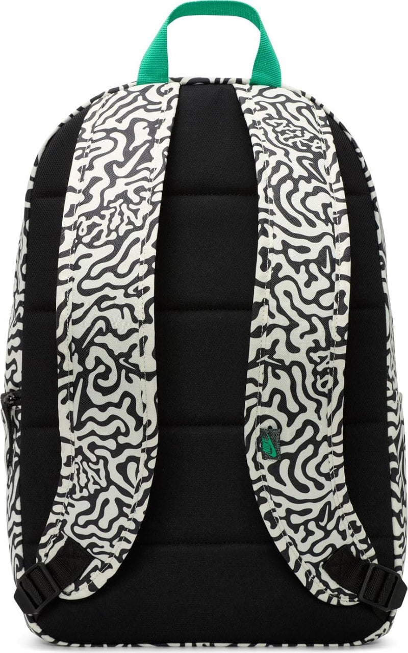 Nike Unisex Backpack Nk Heritge Bkpk Hmn Crft, Black/Coconut Milk/Stadium Green, FN0785-010, MISC