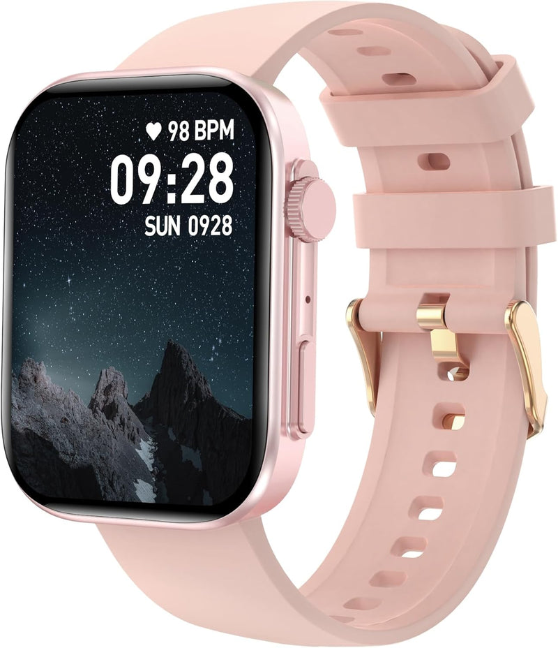 BRIBEJAT Smart Watch for Men Women (Make/Answer Call), HD 2.01'' Smartwatch Waterproof, Fitness Tracker Pedometer SpO2/Heart Rate/Sleep Monitor, Compatible with iPhone Samsung Huawei Android Phone
