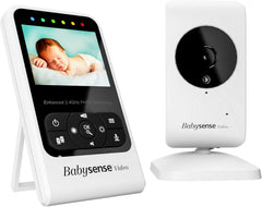 Babysense New Baby Video and Movement Monitor - Models: 7 + V24R- Bundle Pack - 2 in 1