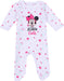 Disney Minnie Mouse Baby Girl Clothes - Toddler Baby Grow Sleepsuits From Ages 6 Months to 24 Months.