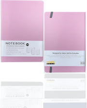 Yanek A5 Lined Notebook - Hardcover, 160 Pages, Writing Pad for Notes, Journals, Sketches, School, Office, and Personal Use - Durable, Portable, Pack of 1 (Black) - Lavender