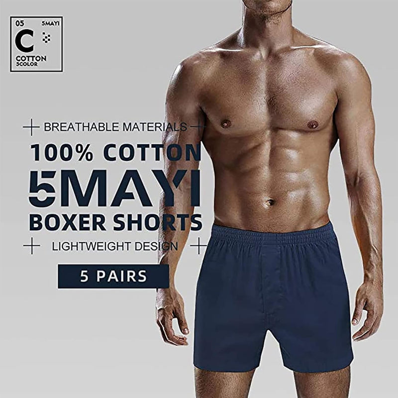 5Mayi Men's Boxers Boxers for Men Underwear Man Boxes Shorts Cotton Boxers