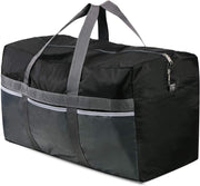 Foldable Travel Bag, Large Sports Bag, 75L/96L/100L, Lightweight Waterproof Tote Bag - 96l-black