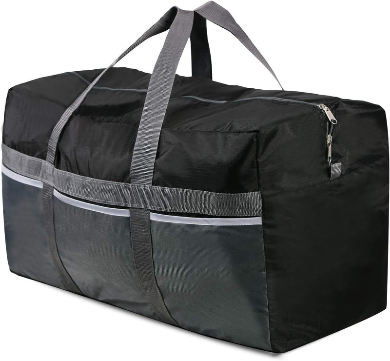 Foldable Travel Bag, Large Sports Bag, 75L/96L/100L, Lightweight Waterproof Tote Bag - 96l-black