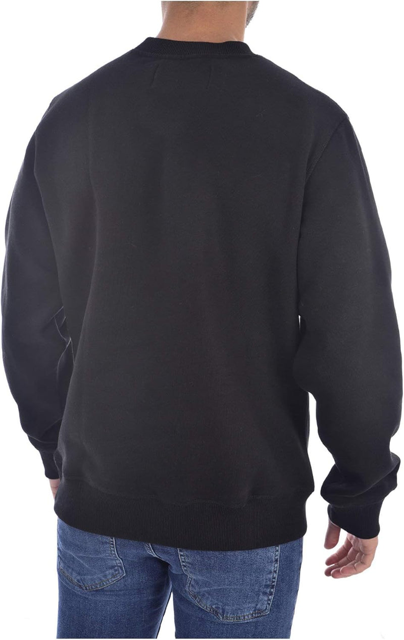 Men's CK ESSENTIAL REG CN Sweatshirt (pack of 1) - Black (Black )