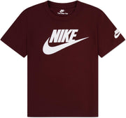 Unisex Kids NKN FUTURA EVERGREEN Tees And T-Shirts (pack of 1) - DARK TEAM RED