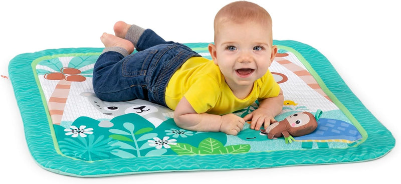 Bright Starts - Wild Wiggles FoldAway Activity Gym & Play Mat with Take-Along Toys, 0-12 months