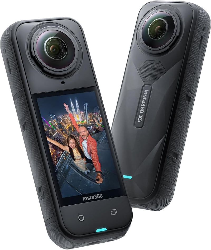 X5 - Waterproof 8K 360 Action Camera, Leading Low Light, Invisible Selfie Stick Effect, Rugged and Replaceable Lens, 3-Hour Battery, Triple AI Chip Design, UAE Version - Action Camera
