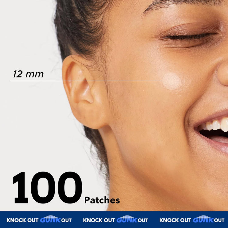 AVARELLE Gunk Out Pimple Patches for Face from Acne Patches For Skin (100 COUNT) | Hydrocolloid Patch FSA HSA Acne Treatment For Face & Hydrocolloid Bandages for Acne & Blemish