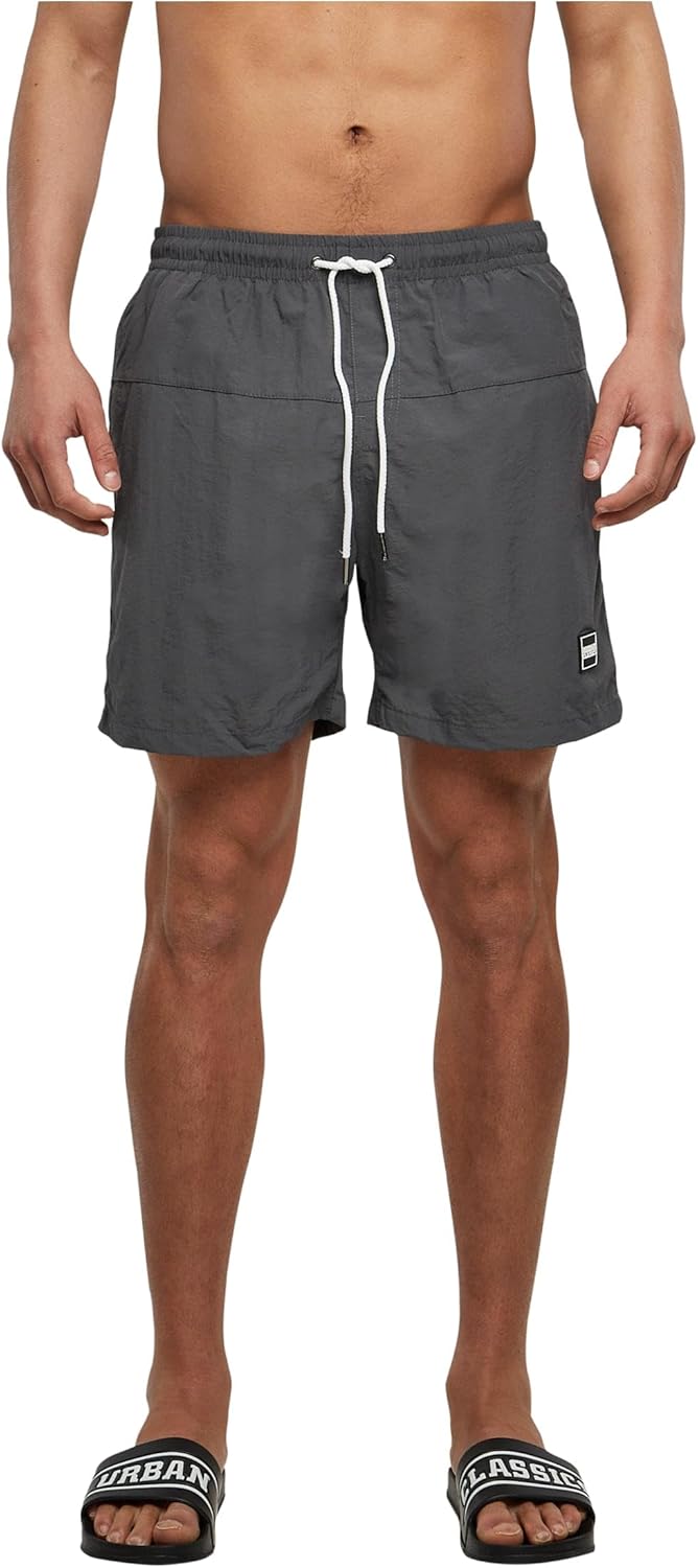 Men Block Swim Shorts Swim Trunks (pack of 1) - Darkshadow