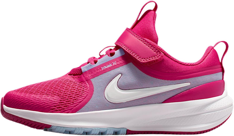 Star Runner 5 PS Unisex-Child Laced Shoes - RUSH PINK/WHITE-ALUMINUM