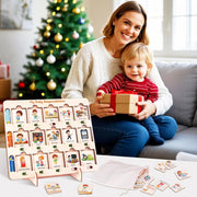 Wooden Visual Schedule for Kids Chore Chart, Morning Bedtime Daily Routine Chart for Toddlers, Autism Learning Materials for Homeschool Classroom,76 Wooden Cards.