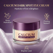 Calcium Dark Spot Eye Cream Anti Aging, Eye Cream for Dark Circles and Puffy Eyes, Eye Bags Remover, Anti Wrinkle Hydrating & Firming Under Eye Cream for Smoother, Brighter Looking Skin (Unscented) - Unscented