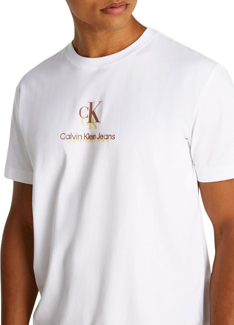 Calvin Klein Mens SHADOW LOGO TEE T-Shirts