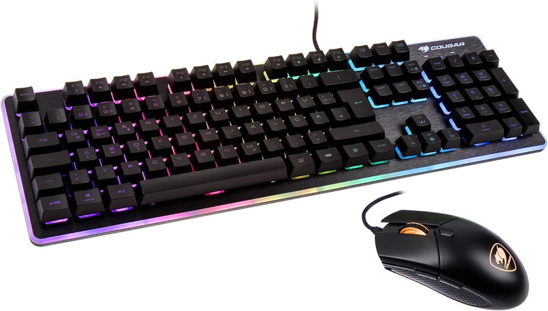 Cougar GamingGear Combo Deathfire Ex, Keyboard: Hybrid Mechanical Switches, 8 Backlight Effects, Mice: Omron Switches, Upto 2000 Dpi
