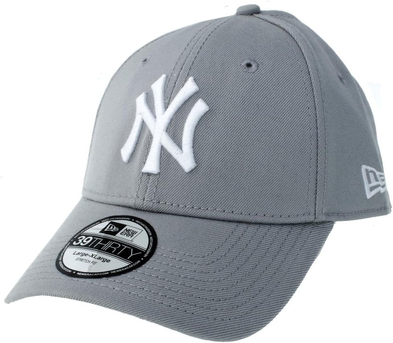 New York Yankees MLB League Essential Soft Grass 9Forty Adjustable Cap - L-XL Grey/White