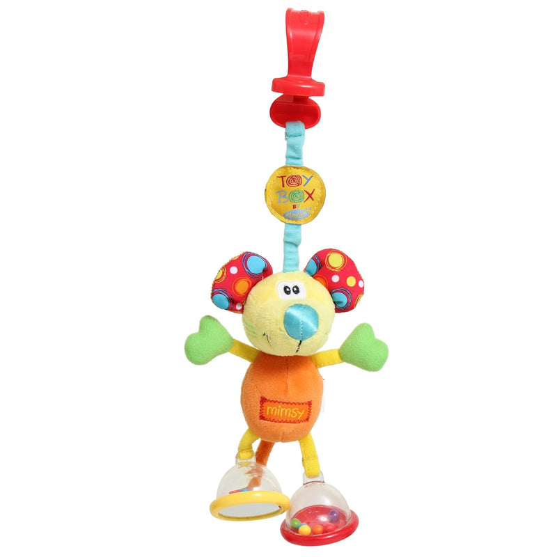 Playgro Toy Box Dingly Dangly Mimsy (BD) – Engaging Stroller Baby Toy for Development and Sensory Play, 0+ Months