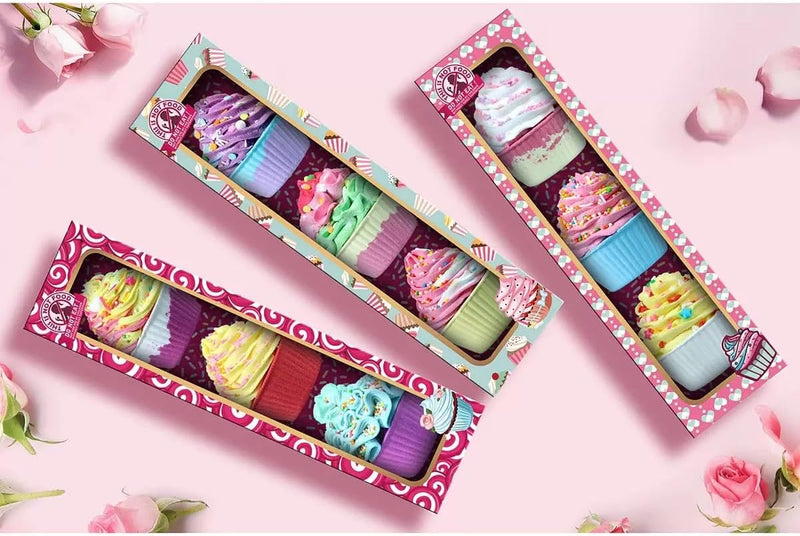 Winter in Venice Pamper Beautiful, Cupcake Bath Bombs, 9 Piece Set, 9 x 150g