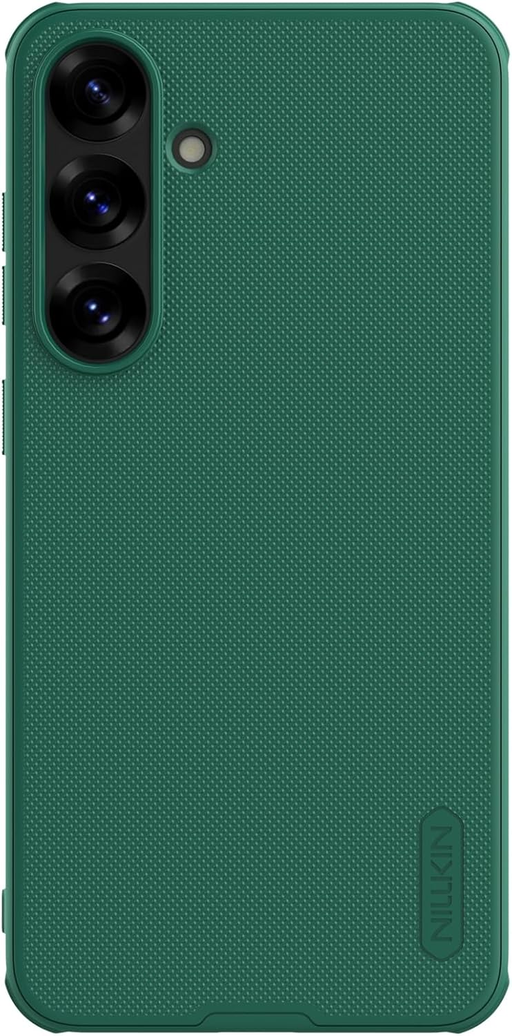 Nillkin Super Frosted Shield Pro Case for Samsung Galaxy S23 Ultra Matte Anti-Slip Protective Cover with Shock Absorption, Raised Lens Guard & Precise Fit Black - dark green