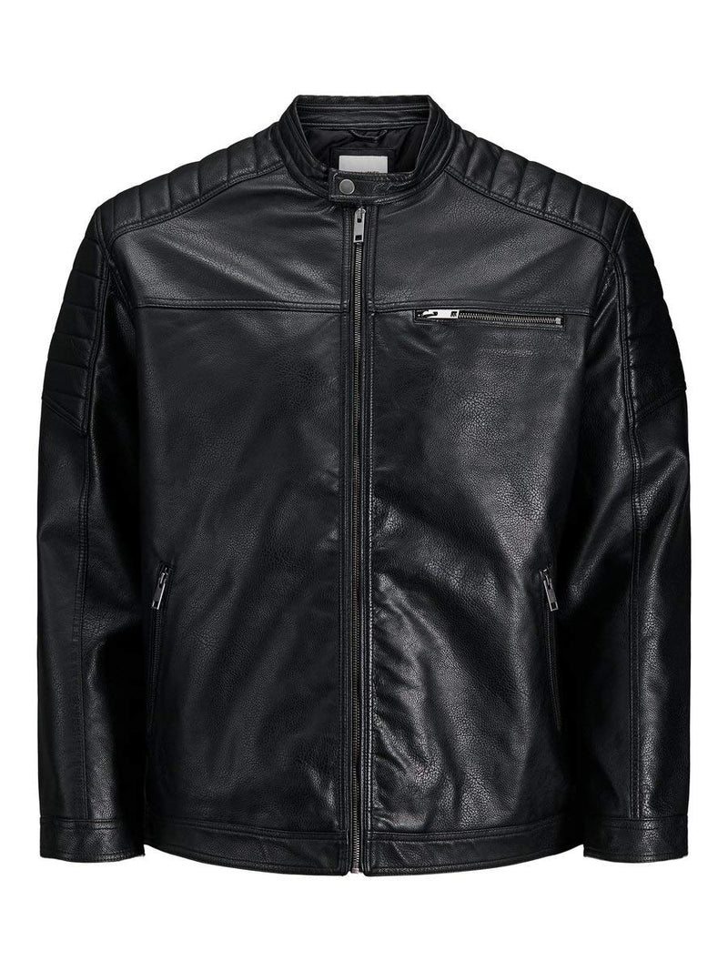 Jack & Jones Mens Jcorocky Jacket Ps Leather Jacket