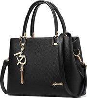 Womens Purses and Handbags Shoulder Bags Ladies Designer Top Handle Satchel Tote Bag - Black