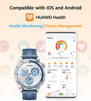 WATCH GT5 46mm Smartwatch, upto14 Days Battery Life,Sharp-Edged Design, Health Tracking, iOS & Android Compatible, HUAWEI Care+, 3 Month Extra warranty, Blue