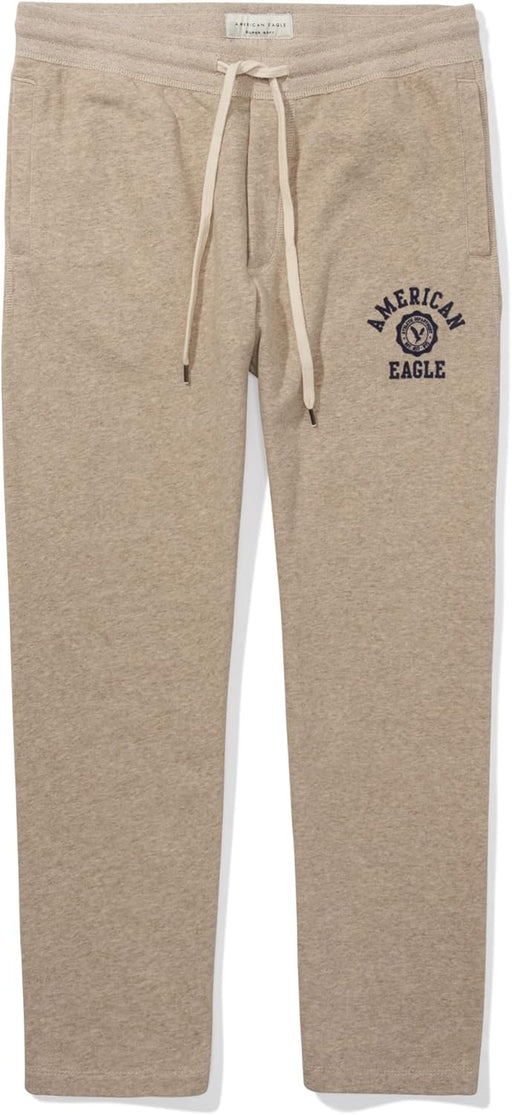 Mens Fleece Joggers Pants (pack of 1) - Oatmeal Heather