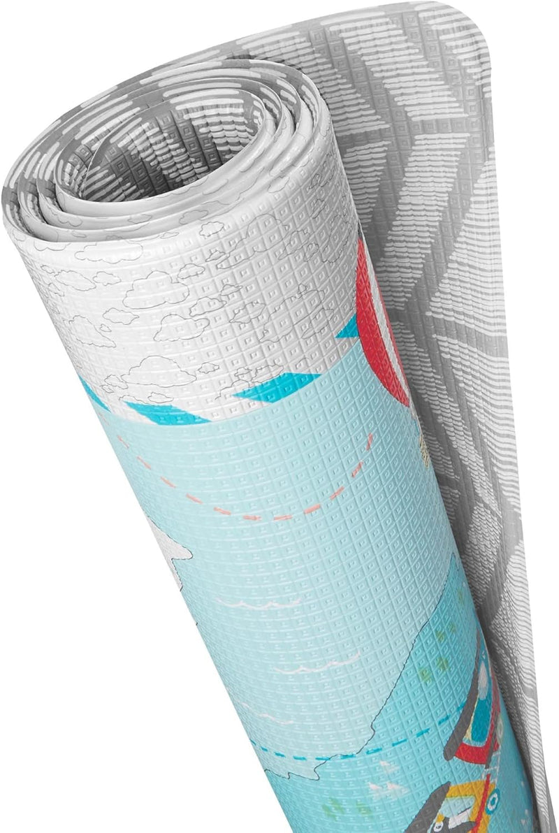 Skip Hop Reversible Playmat-Little Travellers, Grey