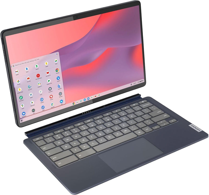 Lenovo - Chromebook Duet 5-13.3" OLED Touch Screen Tablet - 8GB Memory - 128GB SSD - with Keyboard - Abyss Blue
