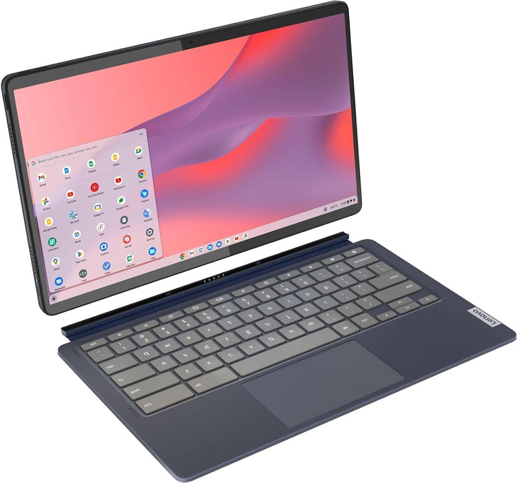 Lenovo - Chromebook Duet 5-13.3" OLED Touch Screen Tablet - 8GB Memory - 128GB SSD - with Keyboard - Abyss Blue