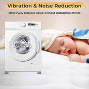 Alyvisun Washing Machine Pads, 4 Pieces Universal Support Anti-Vibration Non-Slip Base Feet Shock Absorbers Feet Anti-Rust Support for Dryers, Refrigerator