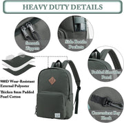 VASCHY Backpack for Women Men, Ultra Lightweight School Bag for Kids Teen Boys Girls, Casual Daypack Work, Travel