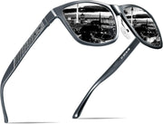 ATTCL Mens Polarized Sunglasses for Men Sunglasses (pack of 1) - 8587-Gray-gray(Non-mirrored)