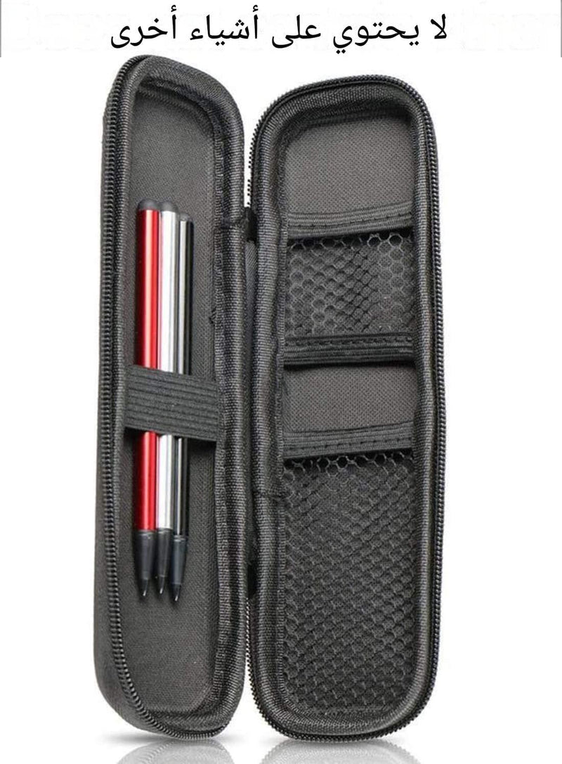 Durable Hard Shell Pen Case EVA Stylus Pencil Holder Protective Carrying Case for Executive Fountain Pens Ballpoint Pens Secure Storage Organizer Ideal for Office Travel School Black Lightweight