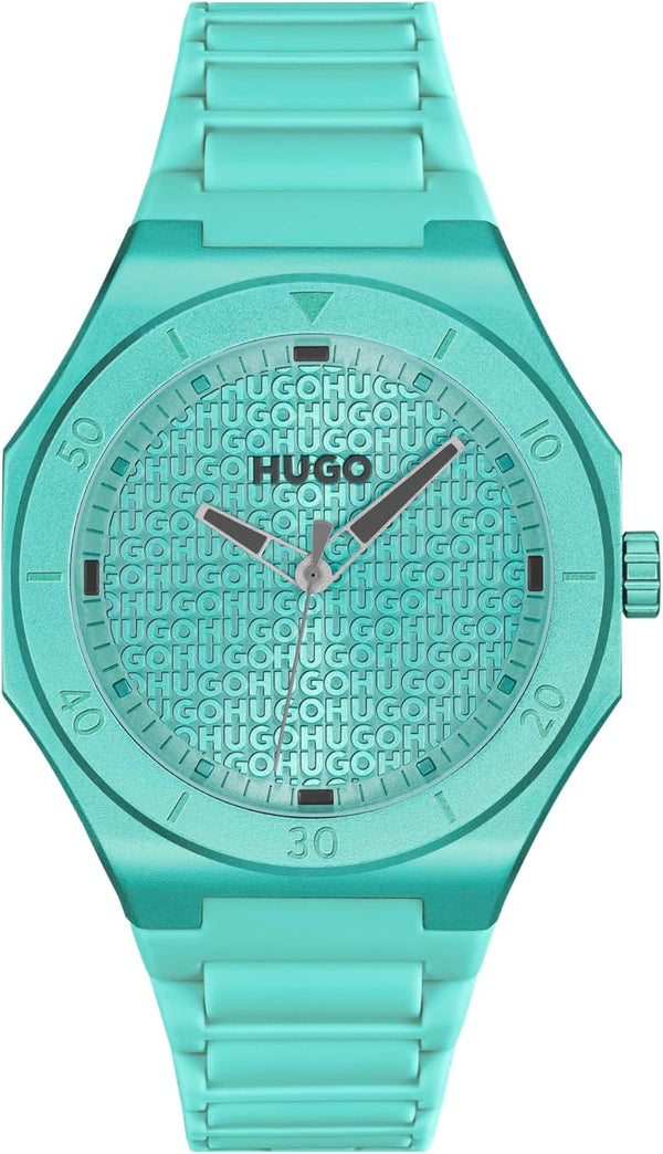 MEN'S BLA BLACK STRAP WATCH - GREEN / GREEN
