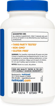 Nutricost Selenium 200mcg, 240 Vegetarian Capsules, L-Selenomethionine Gluten Free, GMO-Free