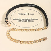 Womens Metal Waist Chain Belt Adjustable Multilayer Link Belt for Jeans & Dresses Gold Chain Belt with Coin Design Fashion Waist Belt for Casual & Evening Wear