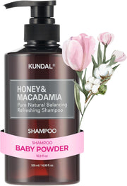Honey & Macadamia, Shampoo, Cherry Blossom, 16.90 fl oz (500 ml) - Baby Powder