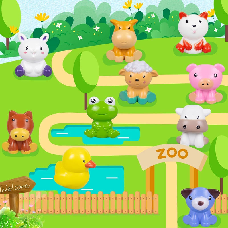 Moonmen 23 Pcs Montessori Toys for Babies 0-3-6-12 Months, 3 in 1 Soft Baby Teething Toys and Stacking Building Blocks for Sensory Developmental Education of Toddlers 12-18 Months