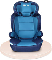 Nurtur Baby Car Seat with convertible Booster Seat - Up to 36kg - Black/grey - Light Blue