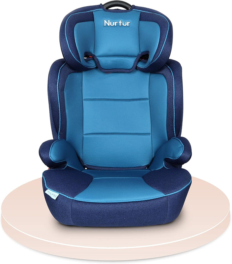 Nurtur Baby Car Seat with convertible Booster Seat - Up to 36kg - Black/grey - Light Blue
