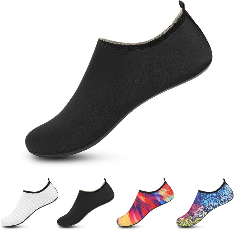 L-RUN Men Women Water Shoes Barefoot Aqua Socks Lightweight Swim Shoes for Beach Surf Pool Yoga