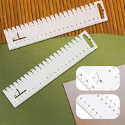 4 Pieces Patchwork Sewing Rigno Creative Plastic Length Ruler, Multifunctional Measuring Tool, Tailor-Made Sewing Measuring Accessories