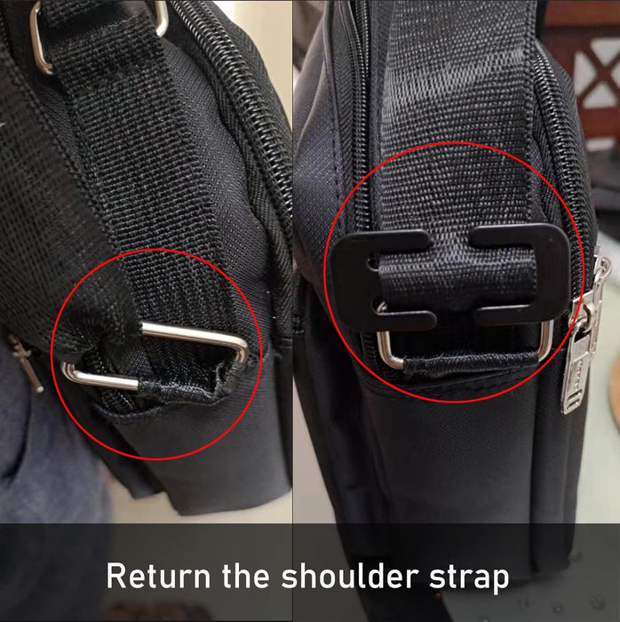 KASTWAVE 38MM Metal E-shaped Seat Belt Adjustment Buckle, 2 Pack Shoulder Strap Positioner Car Child Safety Seat Locks Clips Hardware Accessories (Black)