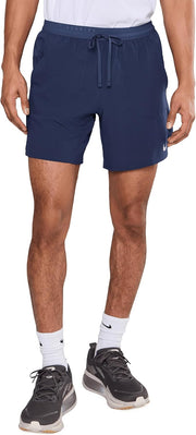 Mens M Nk Df Stride 7In Bf Short Shorts - Midnight Navy/(Reflective Silv)