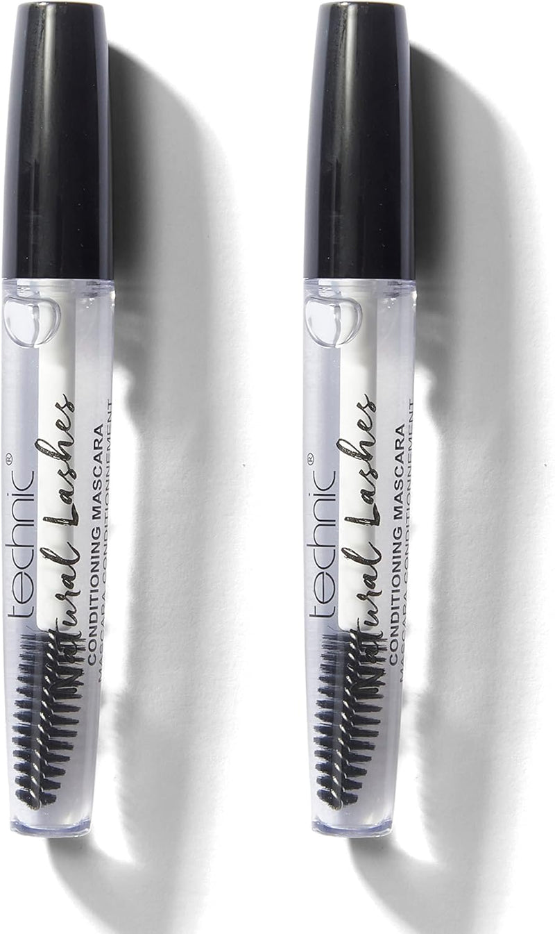 Natural Lashes Clear Mascara - Long Lasting, Lightweight, Conditioning Formula For Enhancing & Lengthening Natural Healthy Lashes. Also Suitable for Grooming and Styling Brows. Vegan Formula - 5 ml (Pack of 2)