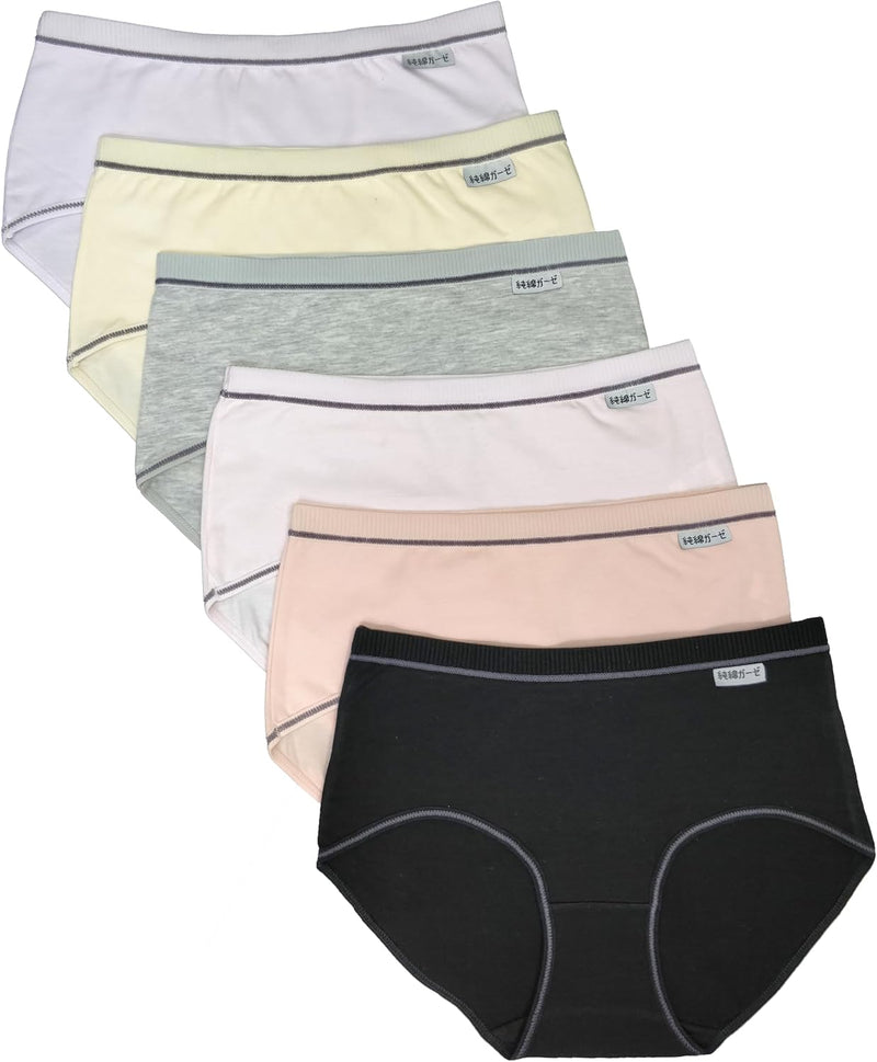 Premium Cotton Four-way stretch Panties - MULTIPACK - Regular and Plus Sizes - Classic Briefs for Women