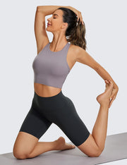CRZ YOGA Womens Butterluxe Biker Shorts 8 "- High Waisted Workout Running Volleyball Spandex Yoga Shorts