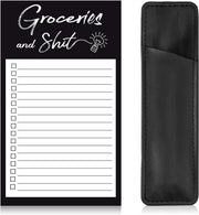 Magnetic Notepads for Refrigerator, Featuring a Convenient Magnetic Back for Easy Attachment to Metal Surfaces for Shopping List To-Do List Recipes