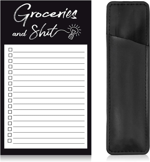 Magnetic Notepads for Refrigerator, Featuring a Convenient Magnetic Back for Easy Attachment to Metal Surfaces for Shopping List To-Do List Recipes